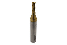 Load image into Gallery viewer, Michigan High Speed Steel End Mill 4 Flute TiN-Coated Single End 3/16&quot;
