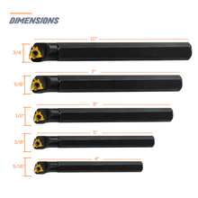 Load image into Gallery viewer, 5 Piece Indexable Inernal Threading Tool Holder Set

