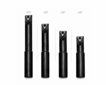 Load image into Gallery viewer, 4 Piece Round Shank Indexable Boring Bar Set / 1/2
