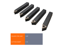Load image into Gallery viewer, 5 Piece Indexable Carbide Turning Tool Set 3/8"
