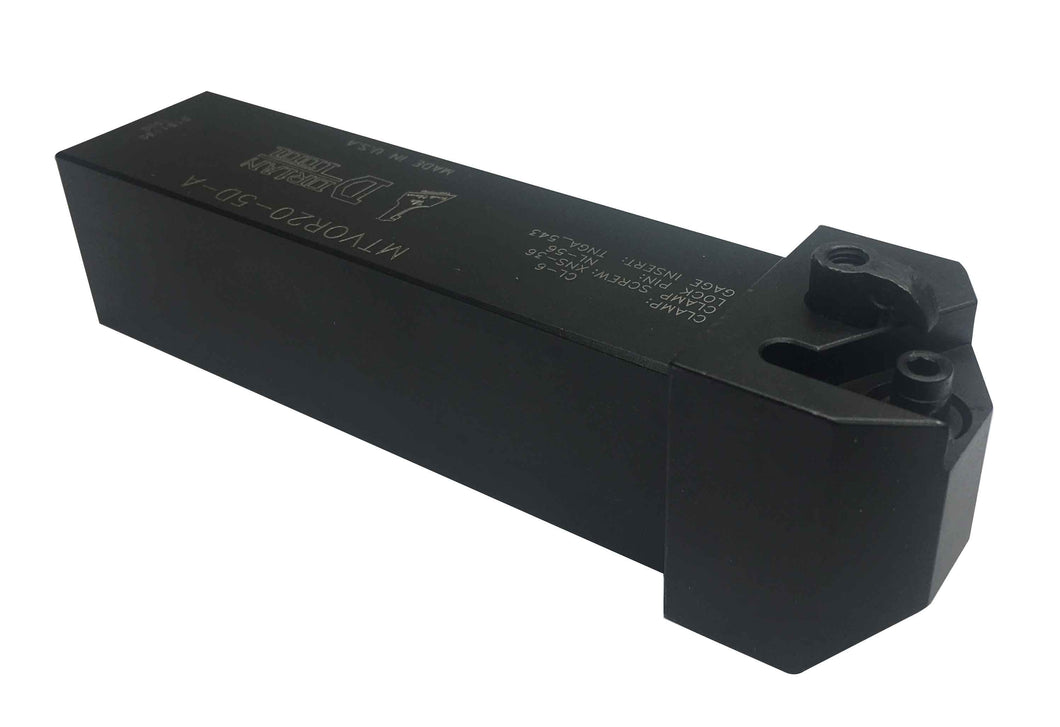 Dorian Tool MTVOR20-5D-A On Edge Right Hand Threading Insert Toolholder / 1-1/4