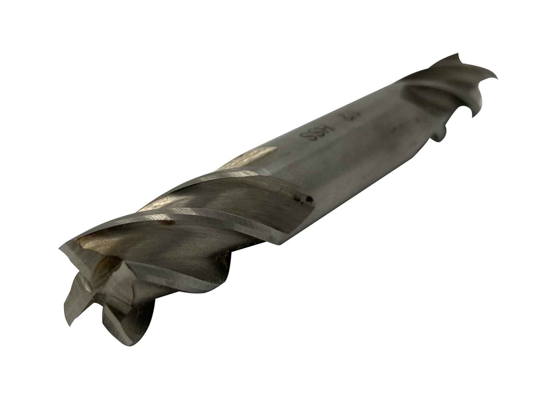 Michigan High Speed Steel End Mill 4 Flute Double End 1/2
