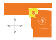 Load image into Gallery viewer, Dorian Tool Left Hand Diamond Turning Toolholder MCLNL16-5C / 1 -1&quot;
