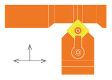 Load image into Gallery viewer, Dorian Tool MSDNN16-4D Neutral Indexable Turning Square Insert Toolholder / 1&quot;
