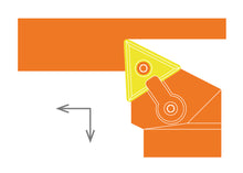 Load image into Gallery viewer, Dorian Tool MTJNR16-4D Right Hand Indexable Turning Triangle Insert Toolholder / 1&quot;
