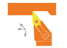 Load image into Gallery viewer, Dorian Tool MVJNR12-3B Right Hand Indexable Turning Diamond Insert Toolholder / 3/4&quot;
