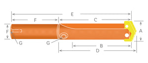 YG-1 Straight Shank Short Length Spade Drill Holder / 3, 1-1/2 x 6, Series 3