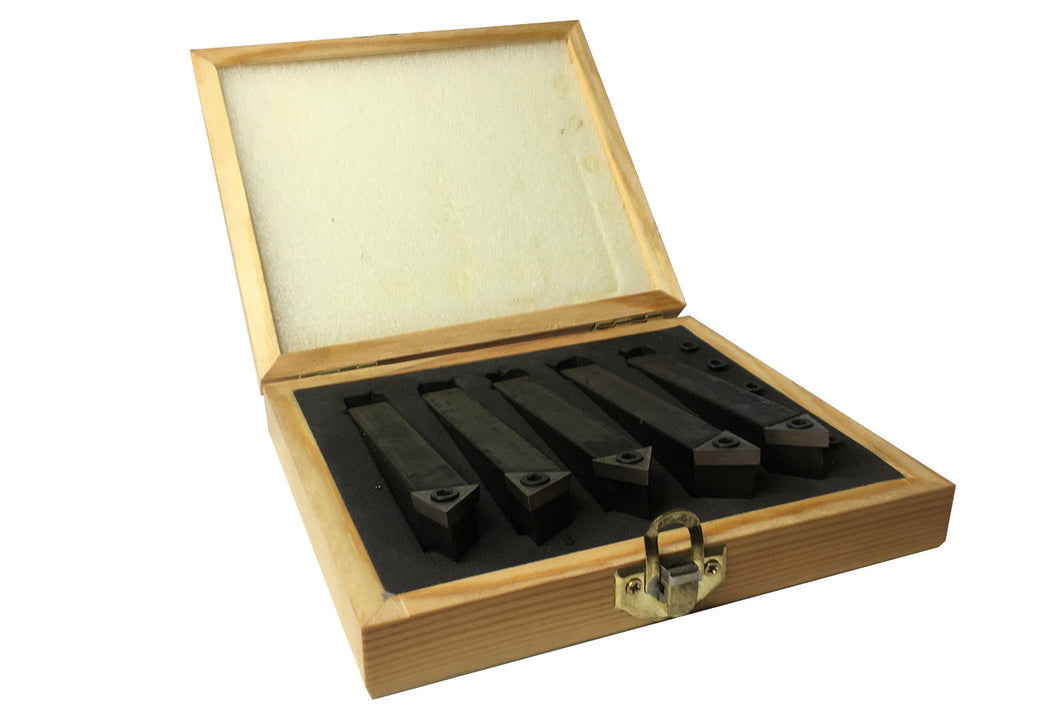 5 Piece Indexable Carbide Turning Tool Set 1/2