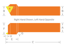 Load image into Gallery viewer, Dorian Tool STVOR16-3D On Edge Right Hand Threading Insert Toolholder / 1&quot;
